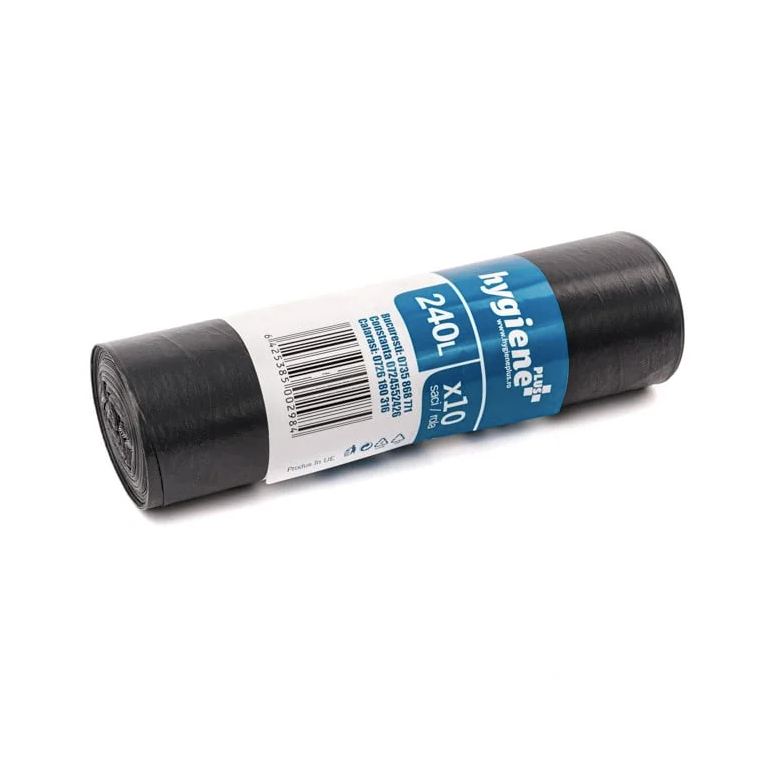EURO 240L GARBAGE BAGS, LDPE, 10 PCS/ROLL