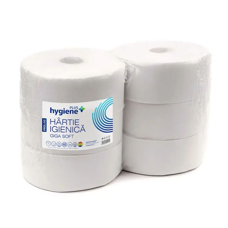 PROLINE GIGA WHITE CELLULOSE TOILET PAPER, 2 LAYERS, 250M, 6 ROLLS